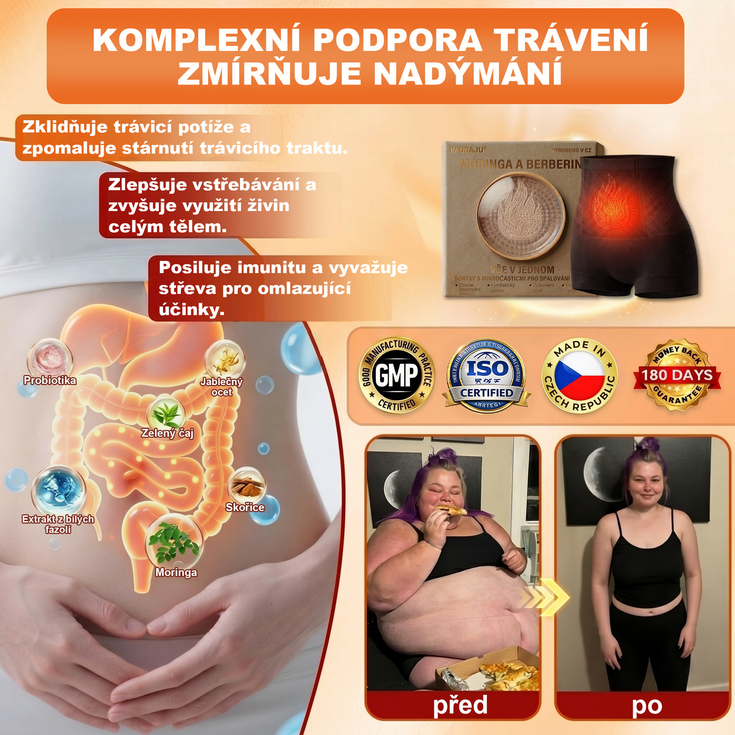 PAURAJU® 4v1 tvarující šortky s mikročásticovou technologií – stačí 30 minut denně 🍒🍒